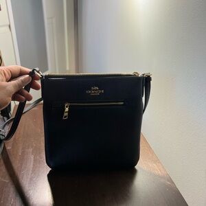 Coach Black and Gold Crossbody Bag